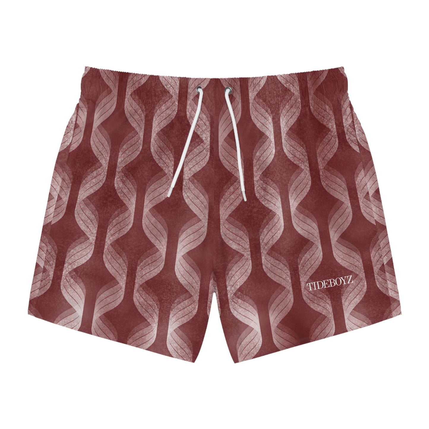 Crimson Wave Swim Shorts